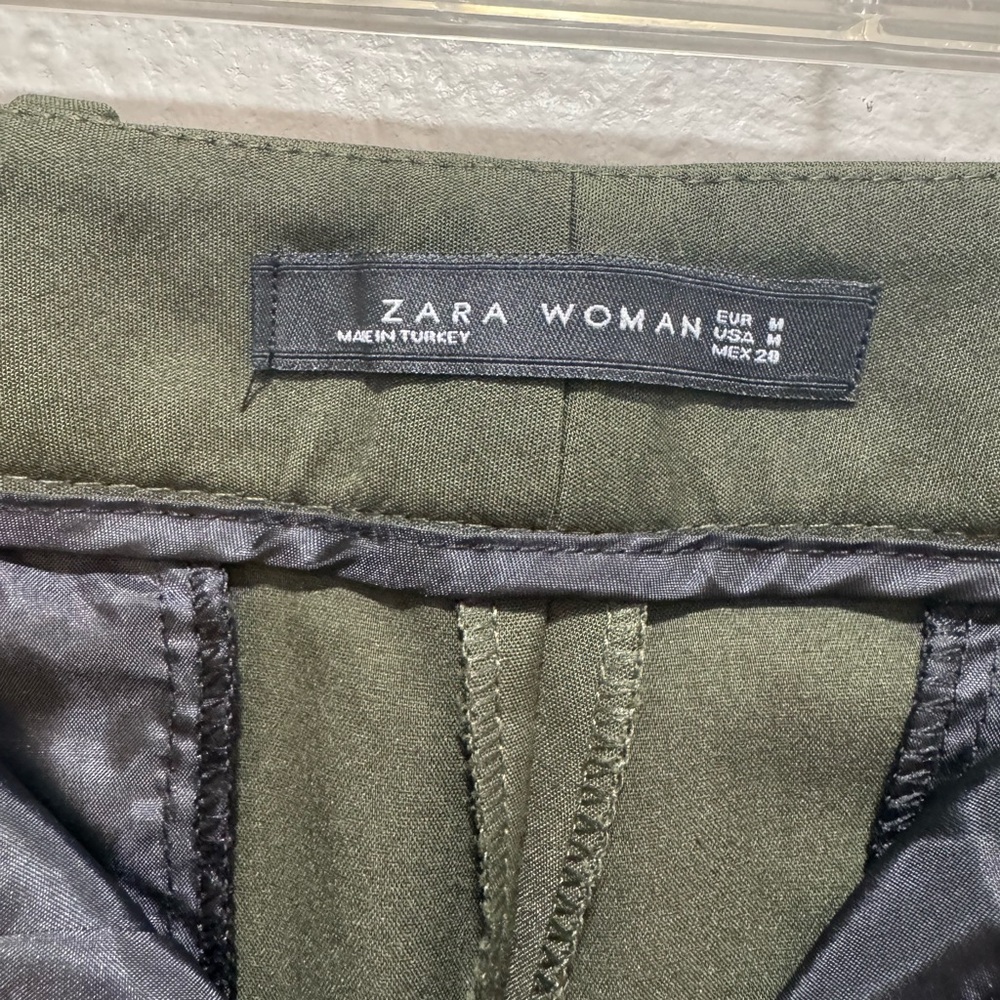 Zara Men's Olive Green Pants - Picture 2 of 3